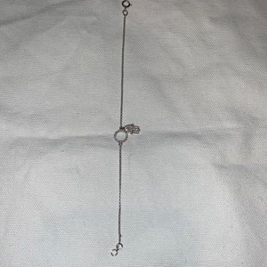 White gold in crusted diamond bracelet with hamsa